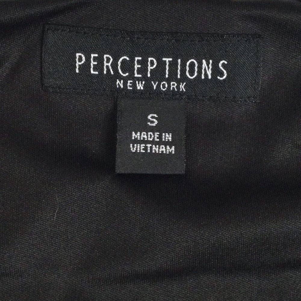PERCEPTIONS Sleeveless Striped Dress Pleat Detail - Picture 5 of 8